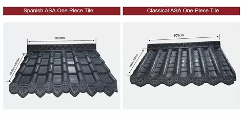 Shenyu ASA PVC Roma Roof Tile