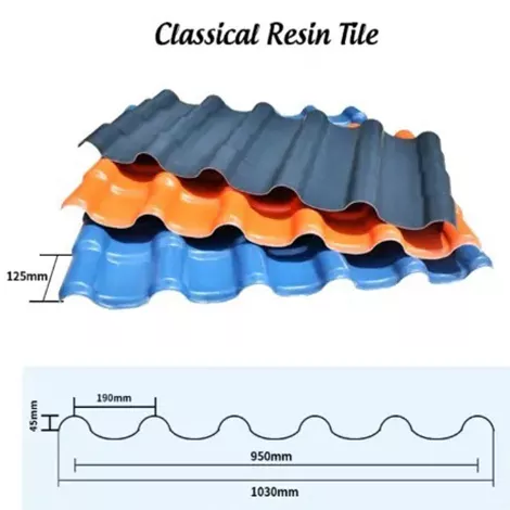 Classical Synthetic Resin UPVC Roofing Sheet