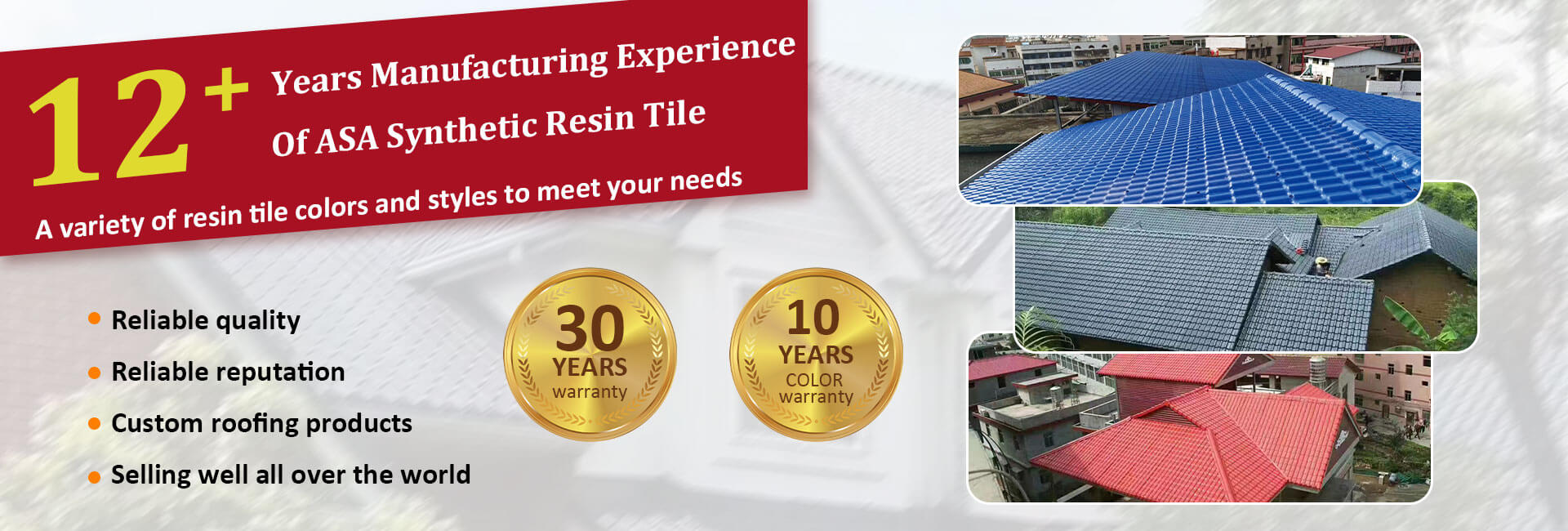 asa pvc resin roof