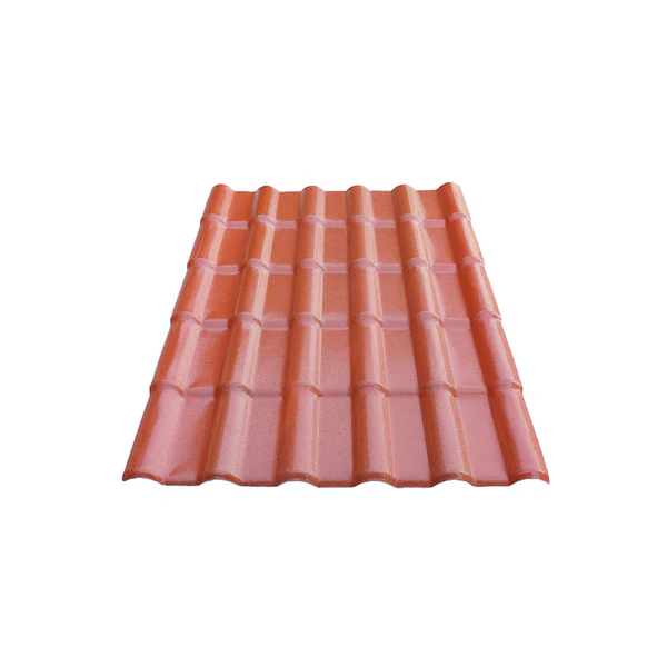 1050mm Brick Red ASA PVC Synthetic Resin Spanish Roof Tile