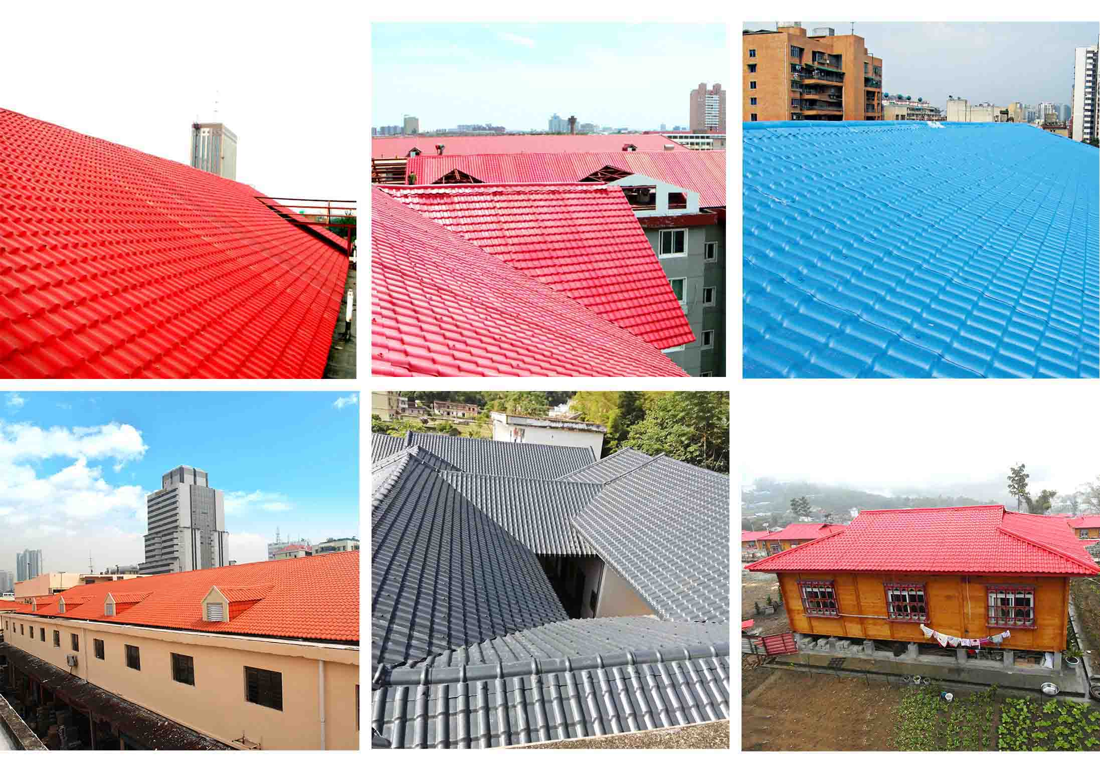 asa pvc resin roof tile applications
