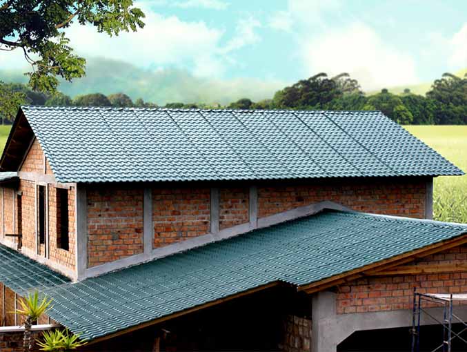 Reconstruction Project of ASA Synthetic Resin Roof Tiles in Rural Areas
