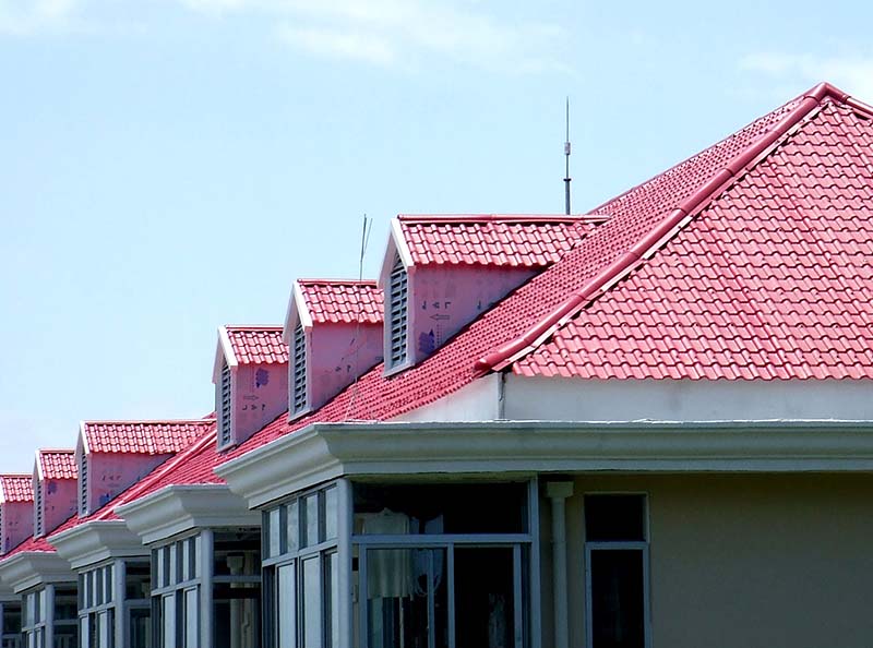 Synthetic Spanish Tile Roof Project for Buildings
